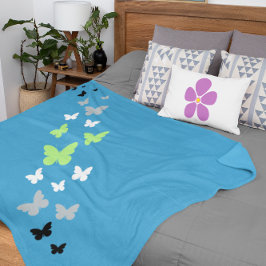 Manta Sherpa Hermoso Orgullo de Mariposa Agénero