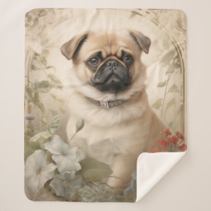 Manta Sherpa Hermoso Pug