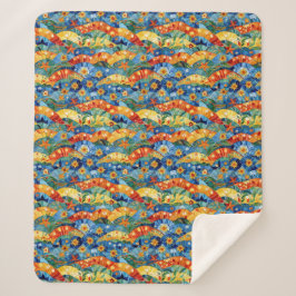 Manta Sherpa Hermoso Resumen Diseño de Patrones sin Marea