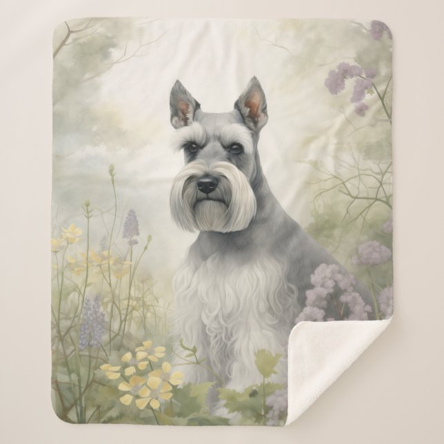 Manta Sherpa Hermoso Schnauzer (Anverso)