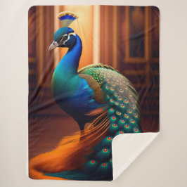 Manta Sherpa Hermoso Sherpa Peacock Blanket