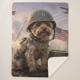 Manta Sherpa Heroic Yorkie Special Forces | Sherpa Blanket