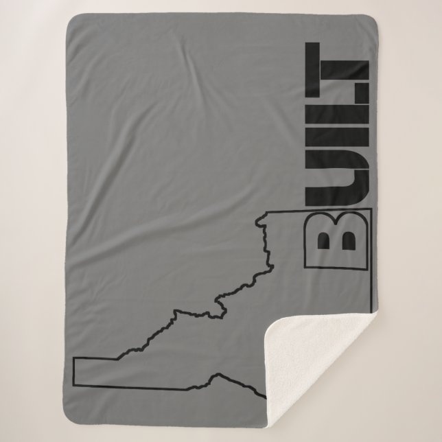 Manta Sherpa Híbrido Idaho Construyó Sherpa Blanket (Anverso)