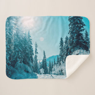 Manta Sherpa Hielo y nieve Reserva Natural de Altai, Rusia