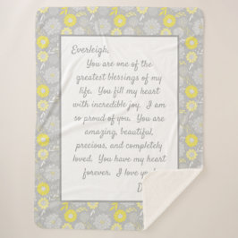 Manta Sherpa Hija orgullosa de ti