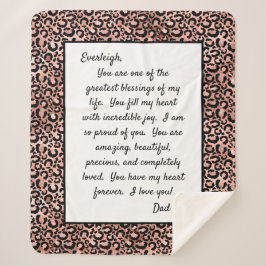 Manta Sherpa Hija orgullosa de ti