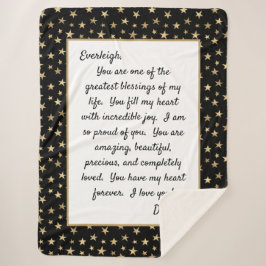 Manta Sherpa Hija orgullosa de ti