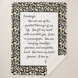 Manta Sherpa Hija orgullosa de ti