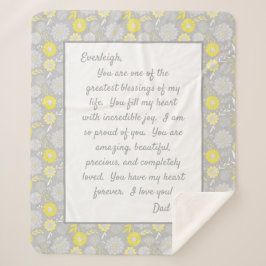 Manta Sherpa Hija orgullosa de ti