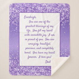 Manta Sherpa Hija orgullosa de ti