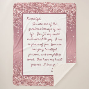 Manta Sherpa Hija orgullosa de ti