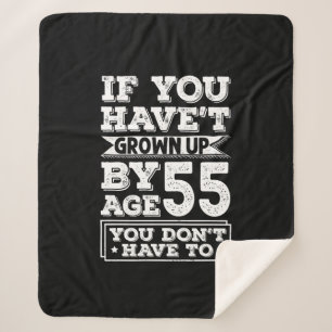 Manta Sherpa Hilarious Age 55 Grow Fun Gag Gift