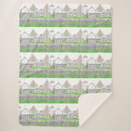 Manta Sherpa Hilltop Farm Sherpa Blanket