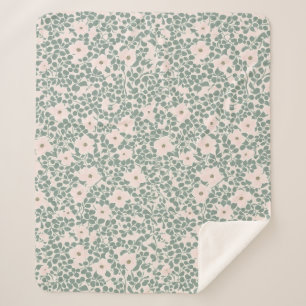 Manta Sherpa Hippie Boho Floral