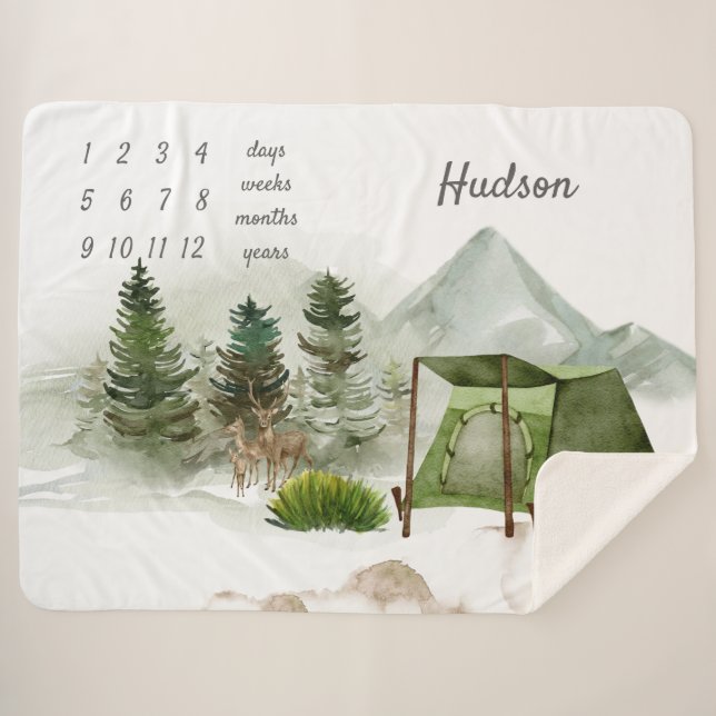 Manta Sherpa Hitos de aventura en camping al aire libre (Anverso (horizontal))