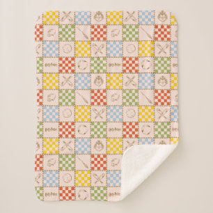 Manta Sherpa HOGWARTS™ QUIDDITCH™ Patrón de verificación de equ