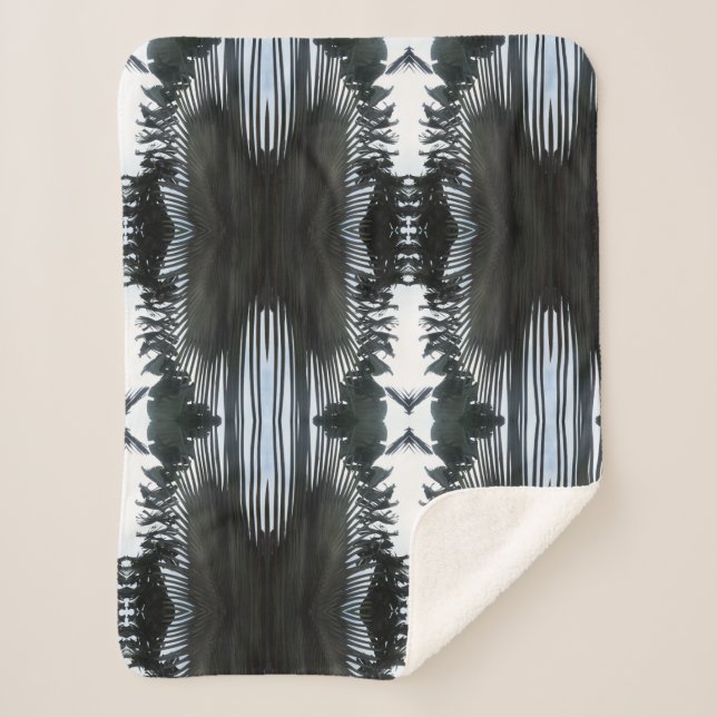 Manta Sherpa hoja de palma (Anverso)