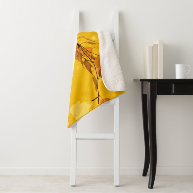 Manta Sherpa Hojas de otoño 3 (In situ)