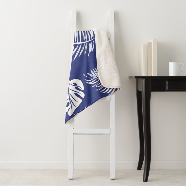 Manta Sherpa Hojas tropicales 15 (In situ)