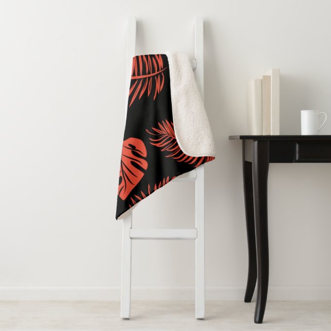 Manta Sherpa Hojas tropicales 21 (In situ)