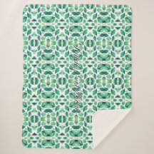 Hojas verdes de color de agua minimalista