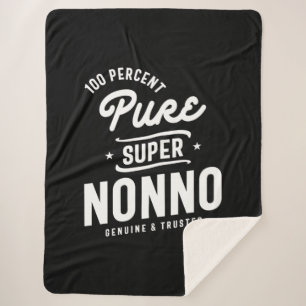 Manta Sherpa Hombres 100% Regalo Super Nonno Puro