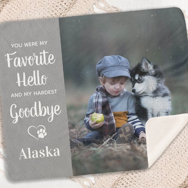 Manta Sherpa Homenaje favorito de Mascota del Personalizado de  (Subido por el creador)