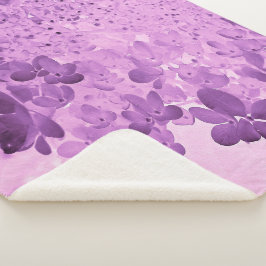 Manta Sherpa Hortensia Elegante Rosa y Negro Limelight
