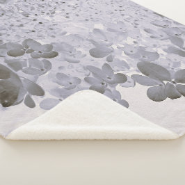 Manta Sherpa Hortensia Limelight negra y gris elegante