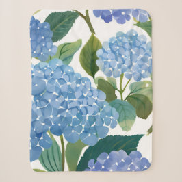 Manta Sherpa Hortensias Azules | Hermoso Arbusto Floral