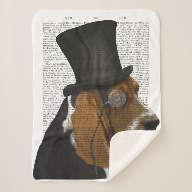 Manta Sherpa Hound basset, Hound formal y Gorra (Anverso)