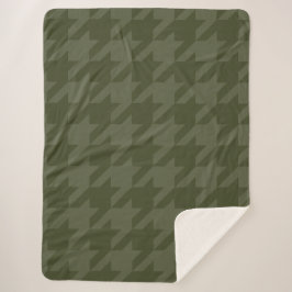 Manta Sherpa Houndstoth de Forest Moss