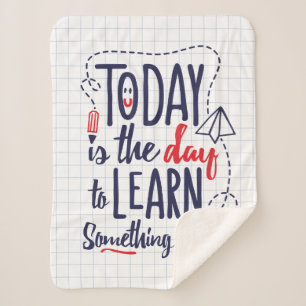 Manta Sherpa Hoy Es El Día Para Aprender Algo Nuevo