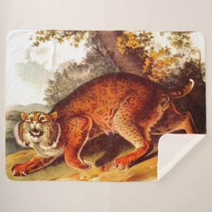 Manta Sherpa Huella bobcat del siglo XIX