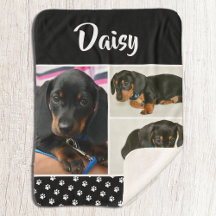 Huella de Collage de fotos de Black Dog Pet Lover