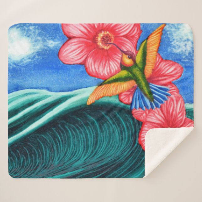 Manta Sherpa Hummingbird Ocean (Anverso (horizontal))