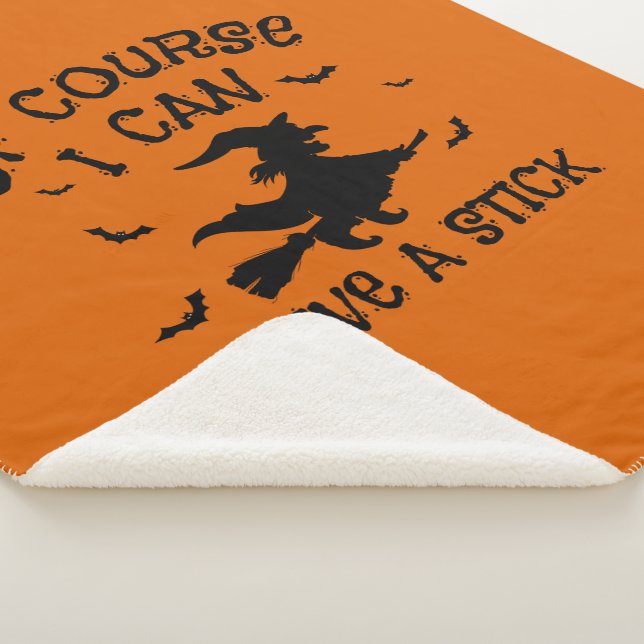 Manta Sherpa Humor que puedo manejar un Palo Halloween (3/4)