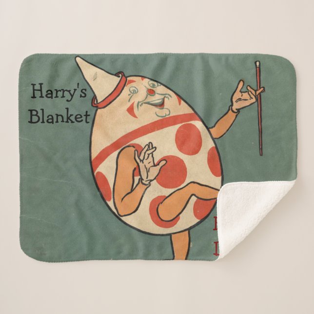 Manta Sherpa Humpty Dumpty Kids Personalizado (Anverso (horizontal))