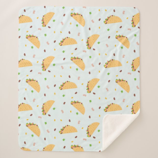 Manta Sherpa Hundimiento Del Patrón De Tacos (Anverso)