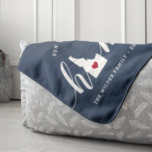 Manta Sherpa Idaho Home State Personalizado