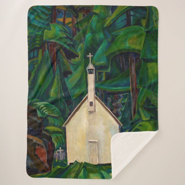 Manta Sherpa Iglesia de la India | Emily Carr | (Anverso)