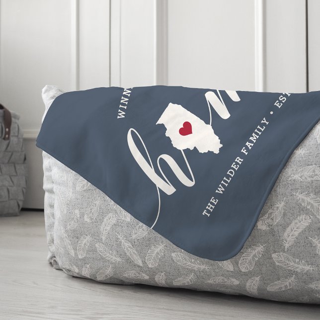 Manta Sherpa Illinois Home State Personalizado (Subido por el creador)