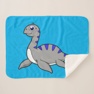 Manta Sherpa Ilustracion Agradable De Un Monstruo De Loch Ness.