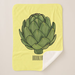 Manta Sherpa Ilustracion de personalizado Artichoke