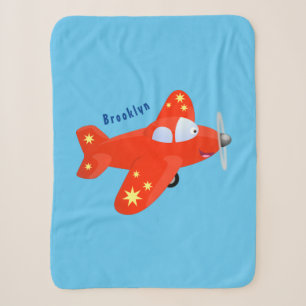 Manta Sherpa Ilustracion de personalizado de avión rojo con vue