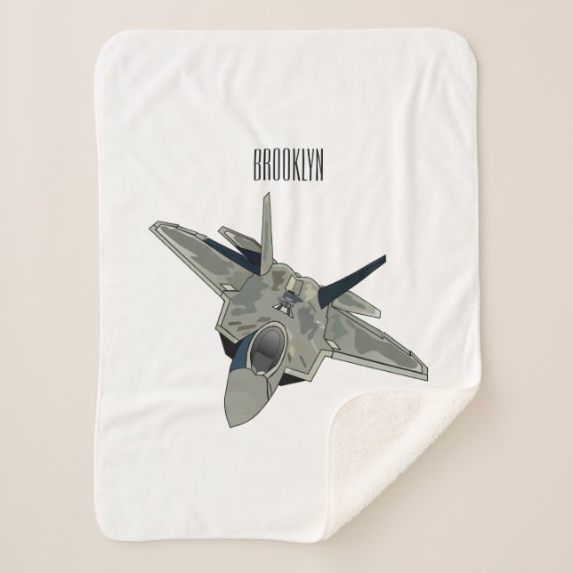 Manta Sherpa Ilustracion de personalizado de aviones de combate (Anverso)
