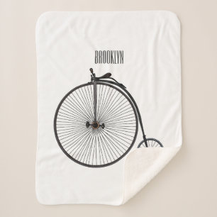 Manta Sherpa Ilustracion de personalizado de bicicletas de alta