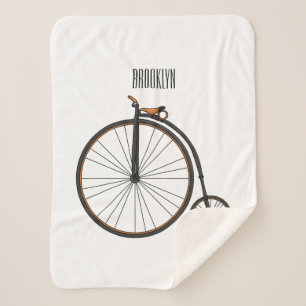 Manta Sherpa Ilustracion de personalizado de bicicletas de alta
