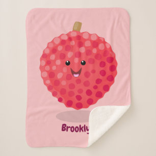 Manta Sherpa Ilustracion de personalizado de linché rosado