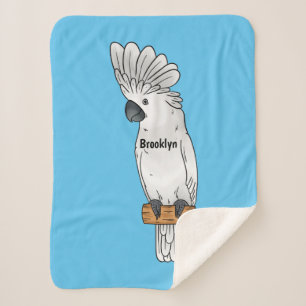 Manta Sherpa Ilustracion de personalizado de pájaro de paraguas